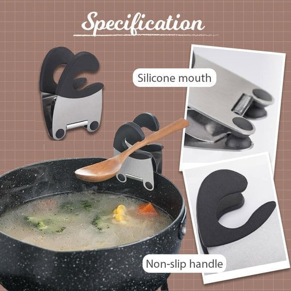(🌲XMAS Hot Sale- 50% OFF)Cookware Side Clip Rest Holder-🔥Buy 3 Get 1 Free Today🔥
