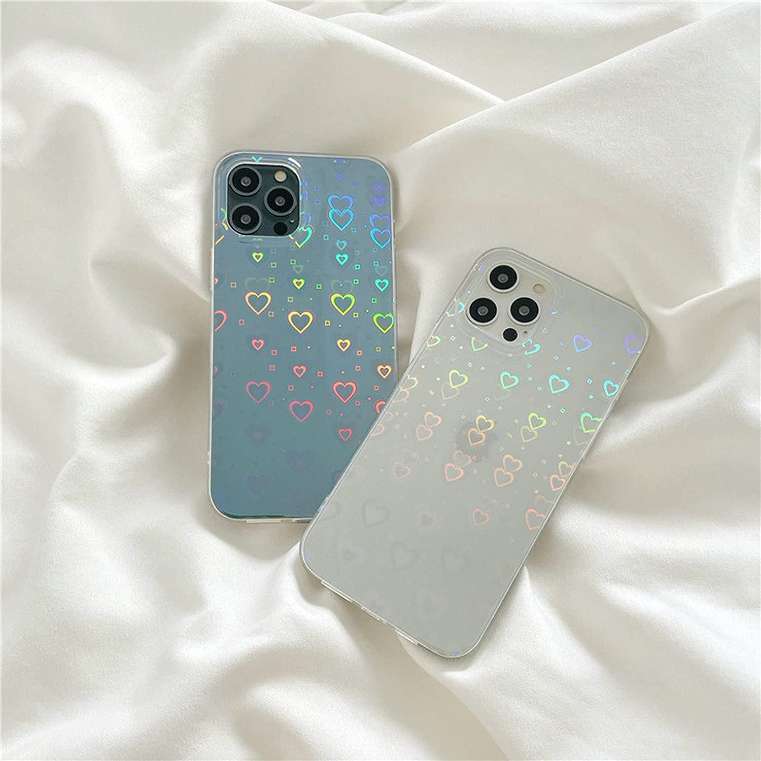 (🎁Early New Year Sale 48% OFF)Fashion Luxury Clear Love Heart Case For iPhone