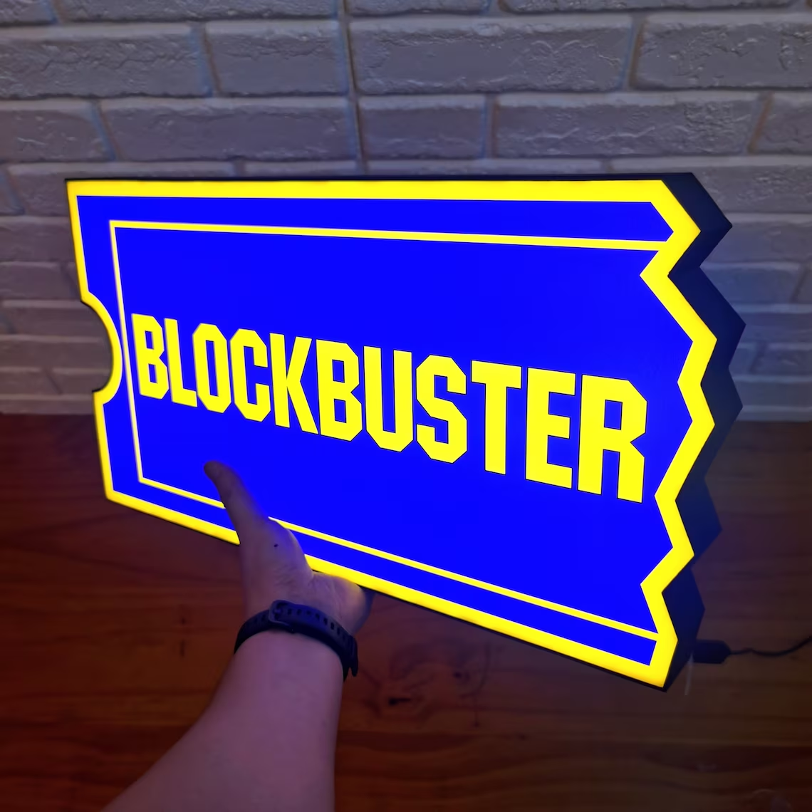 Blockbuster Video Sign LED Lightbox
