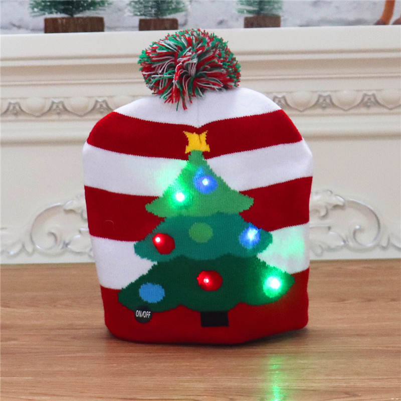 🌲Christmas Big Sale-50% OFF⚡LED Light Up Christmas Beanie