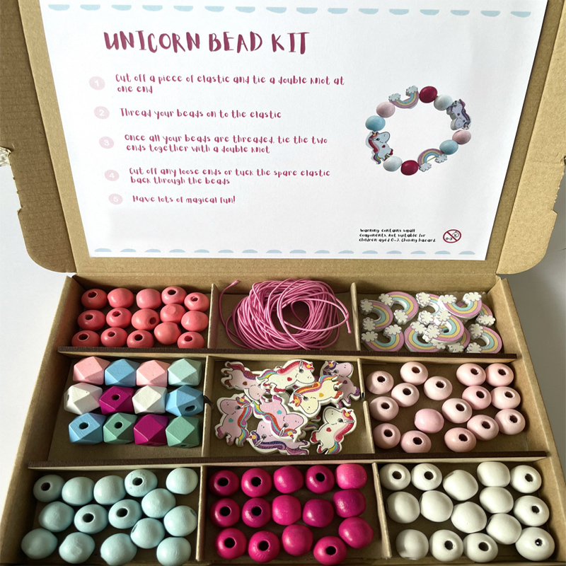 Personalized Unicorn And Rainbow Bead Making Kit