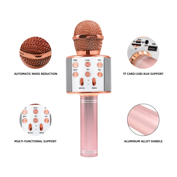 [💥Save 50% OFF - Mother's Day sale] Wireless Bluetooth 3-In-1 Karaoke Mic Speaker -BUY 2 GET 1 FREE & FREE SHIPPING