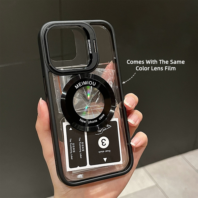 Lens All-Inclusive Bracket Magnetic Suction Case Cover for iPhone