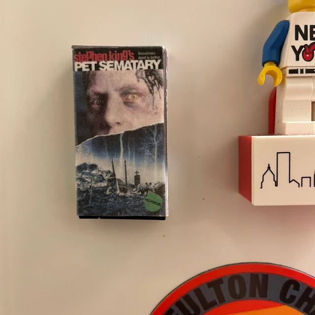 Miniature VHS Inspired Movie Magnet
