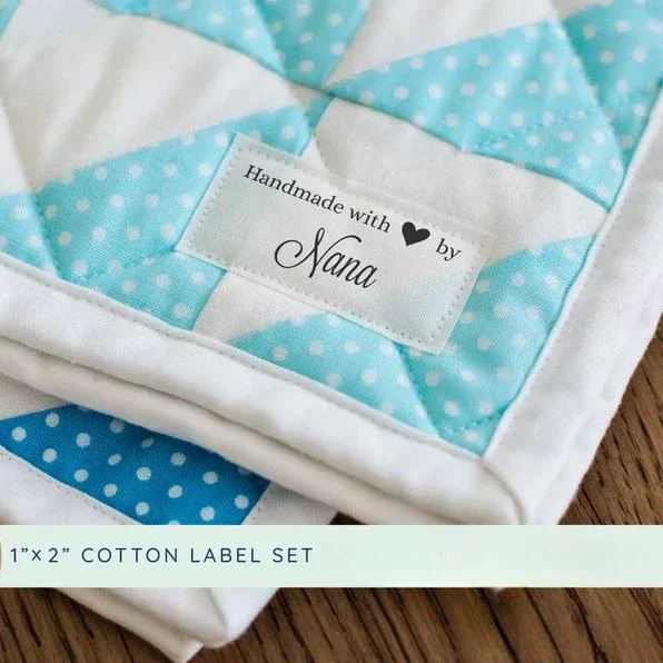 Custom Set Of Cotton Fabric Tags