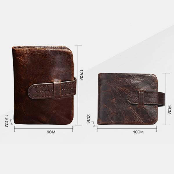 Vintage Genuine Leather Small Wallet