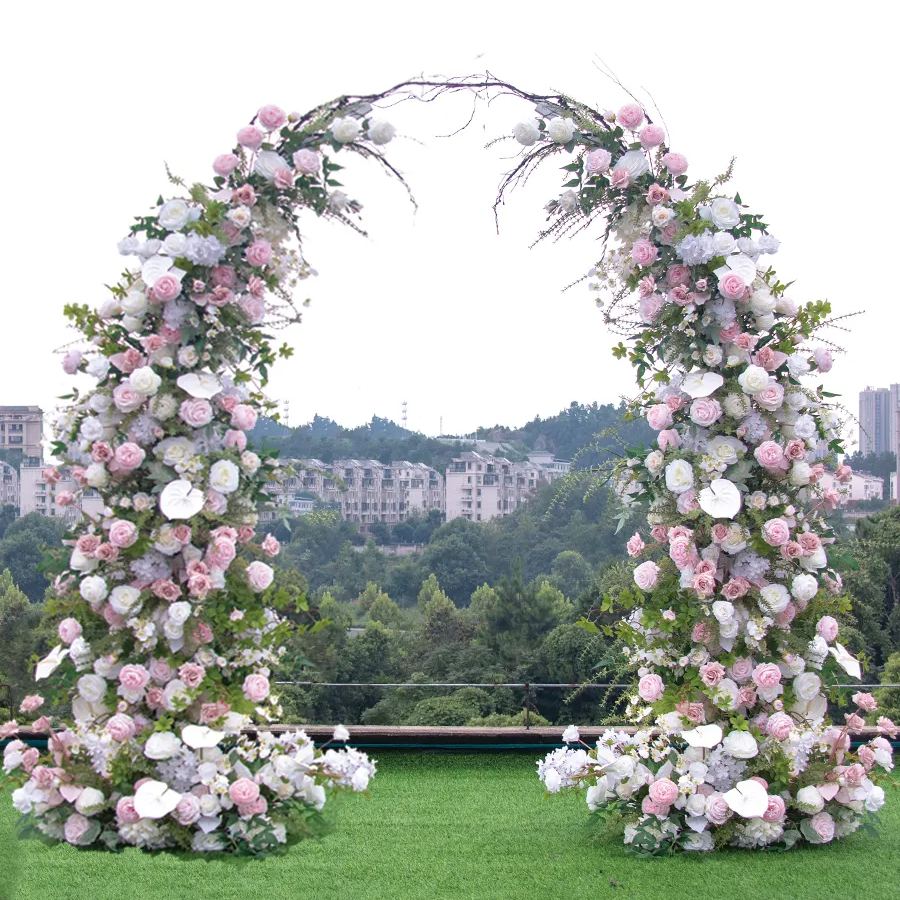 Wedding Decoration Horn Arch Outdoor Event Arrangement Flowers