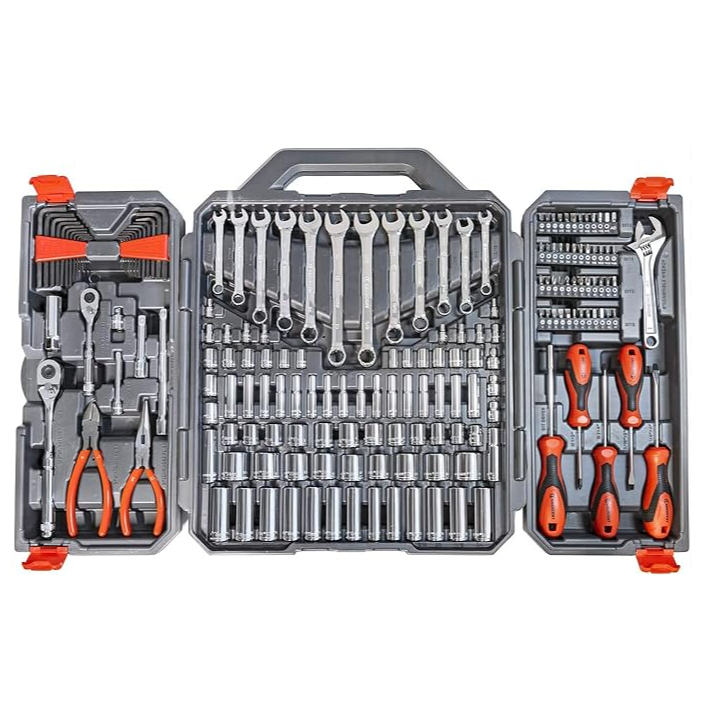Crescent 180-Piece Professional Tool Set Tool Organizer and GEARWRENCH 20-Piece SAE/Metric Ratchet Combination Wrench Set