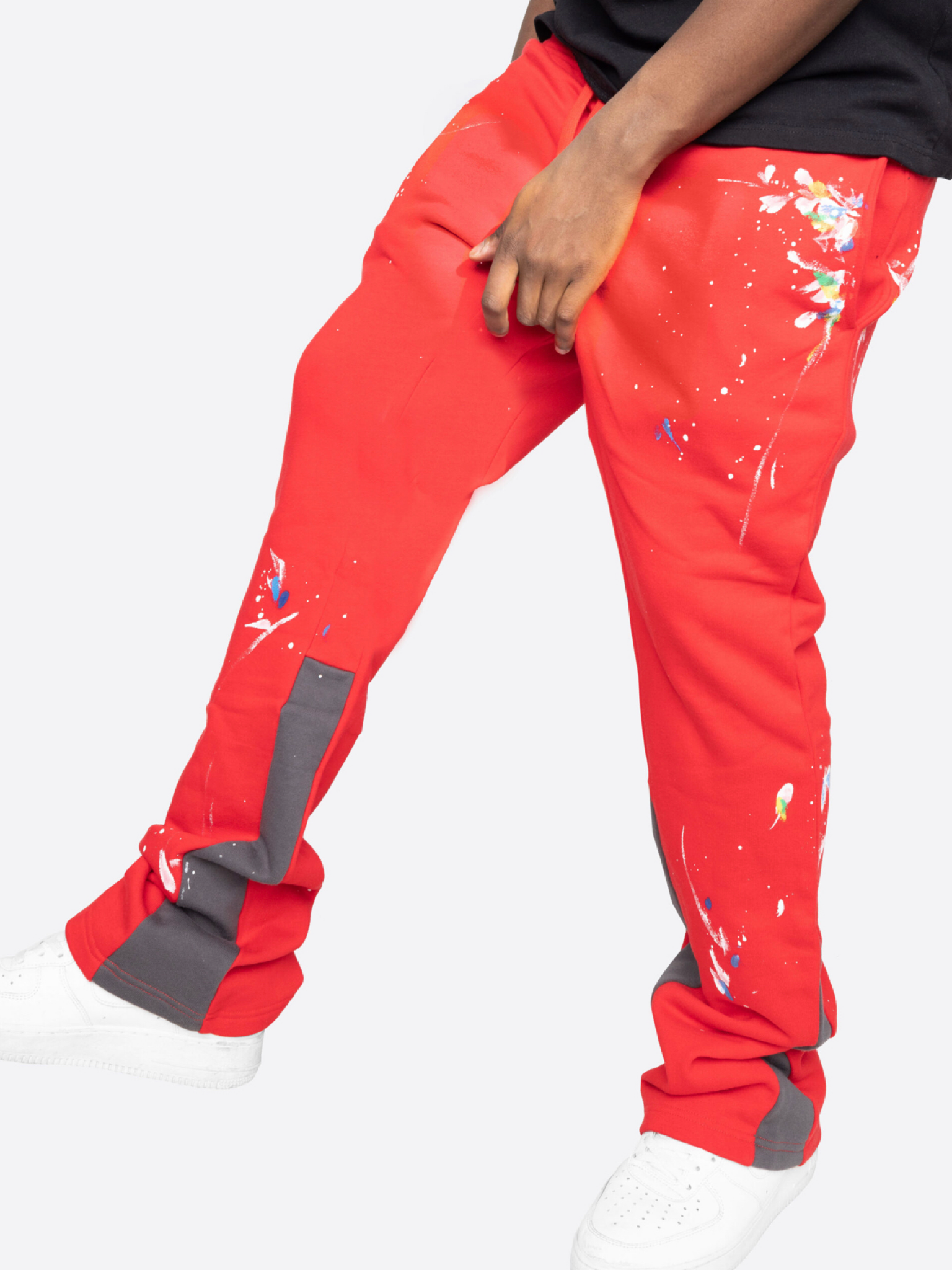 Paint Splatter Flare Sweatpants(free shipping)