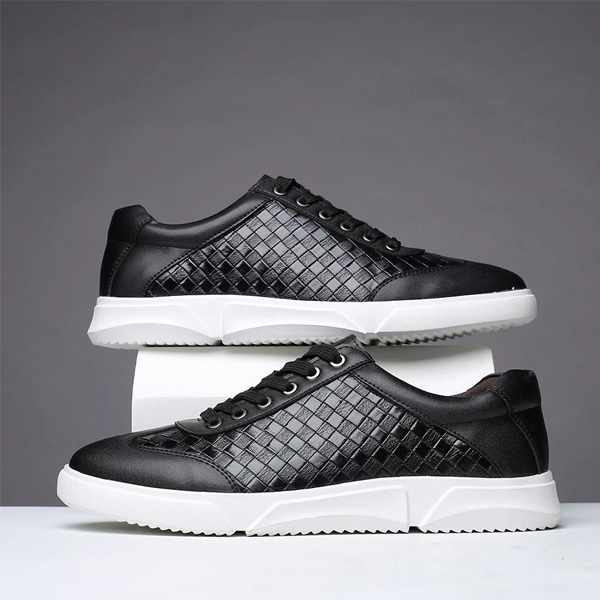 Checkered Leather Shoes Buy 1 Get 1 50%OFF