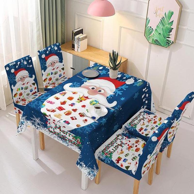 🎅(Christmas Early Sale - Save 50% OFF)Christmas Tablecloth Chair Cover Decoration