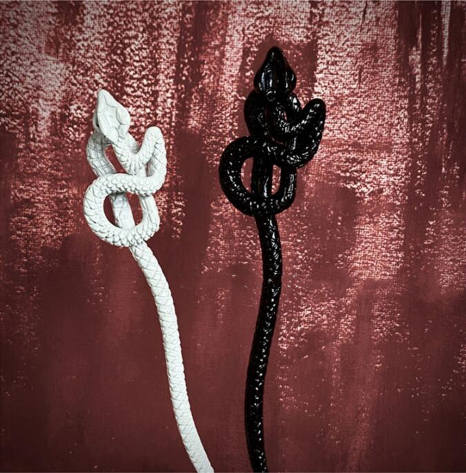 Snake Hair Stick Serpent Carved Bone Hairstick