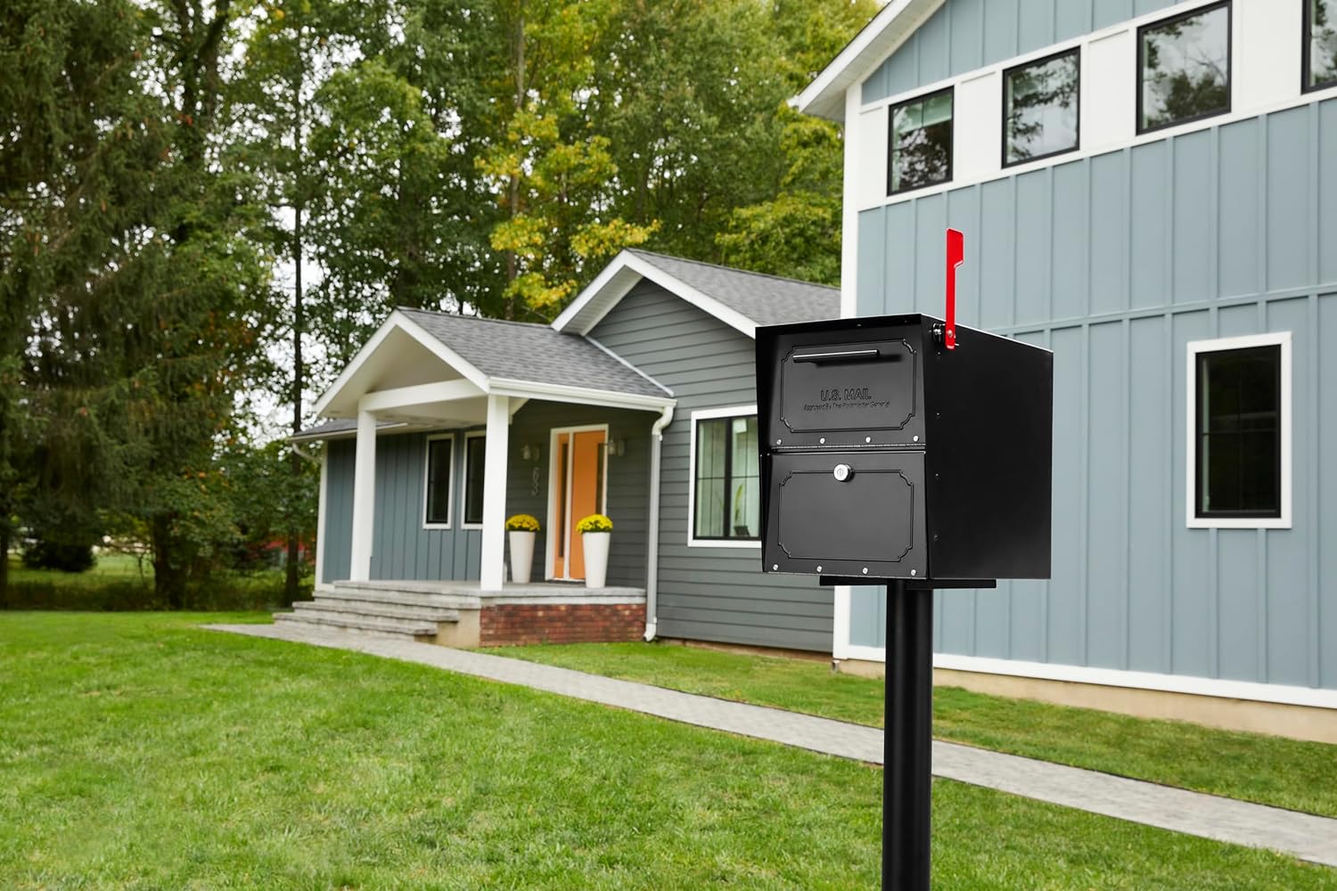 Architectural Mailboxes Oasis Classic Locking Post Mount Parcel Mailbox