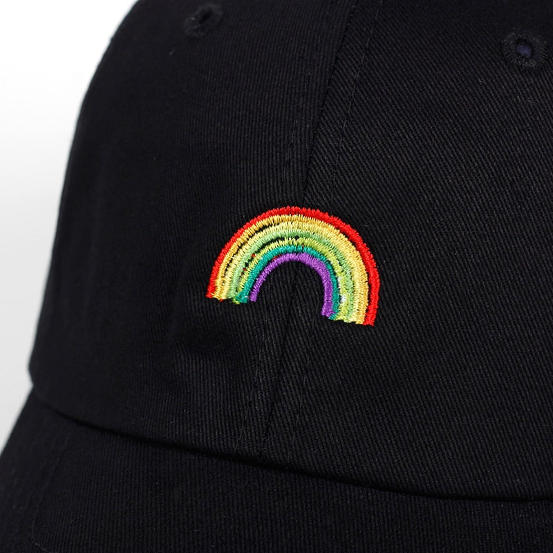 Rainbow Pride LGBT Embroidered Baseball Cap