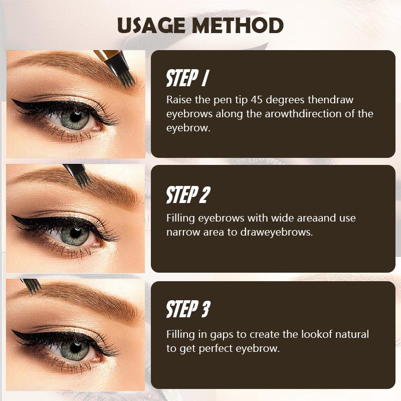 (🔥CHRISTMAS SALE 48% OFF) 4-Point Eyebrow Pen-BUY 4 FREE SHIPPING