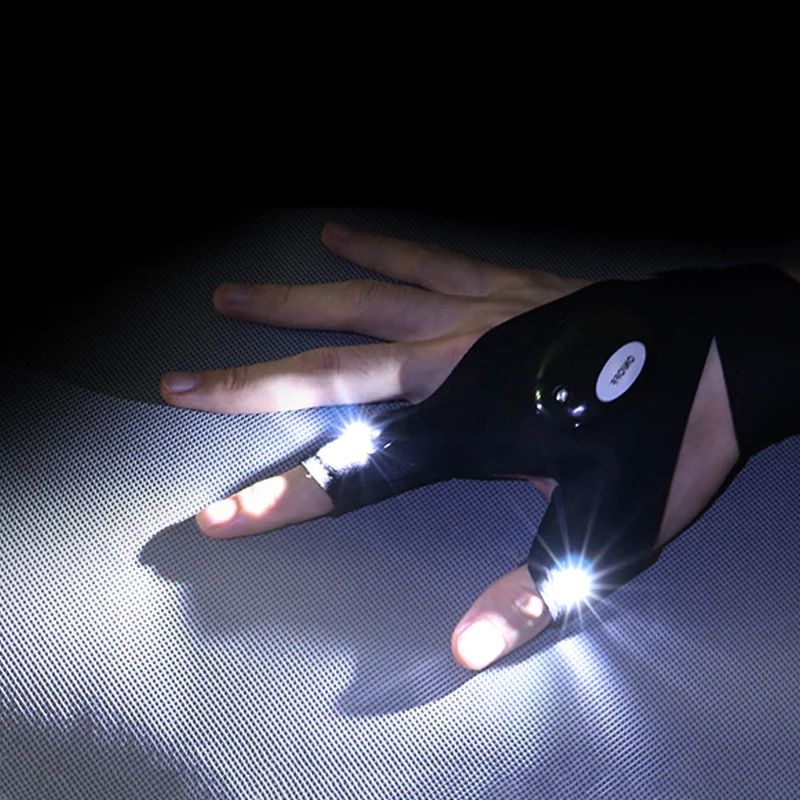 ⚡Last Day Promotion- LED Fingerless Glove(A set-Left & Right)