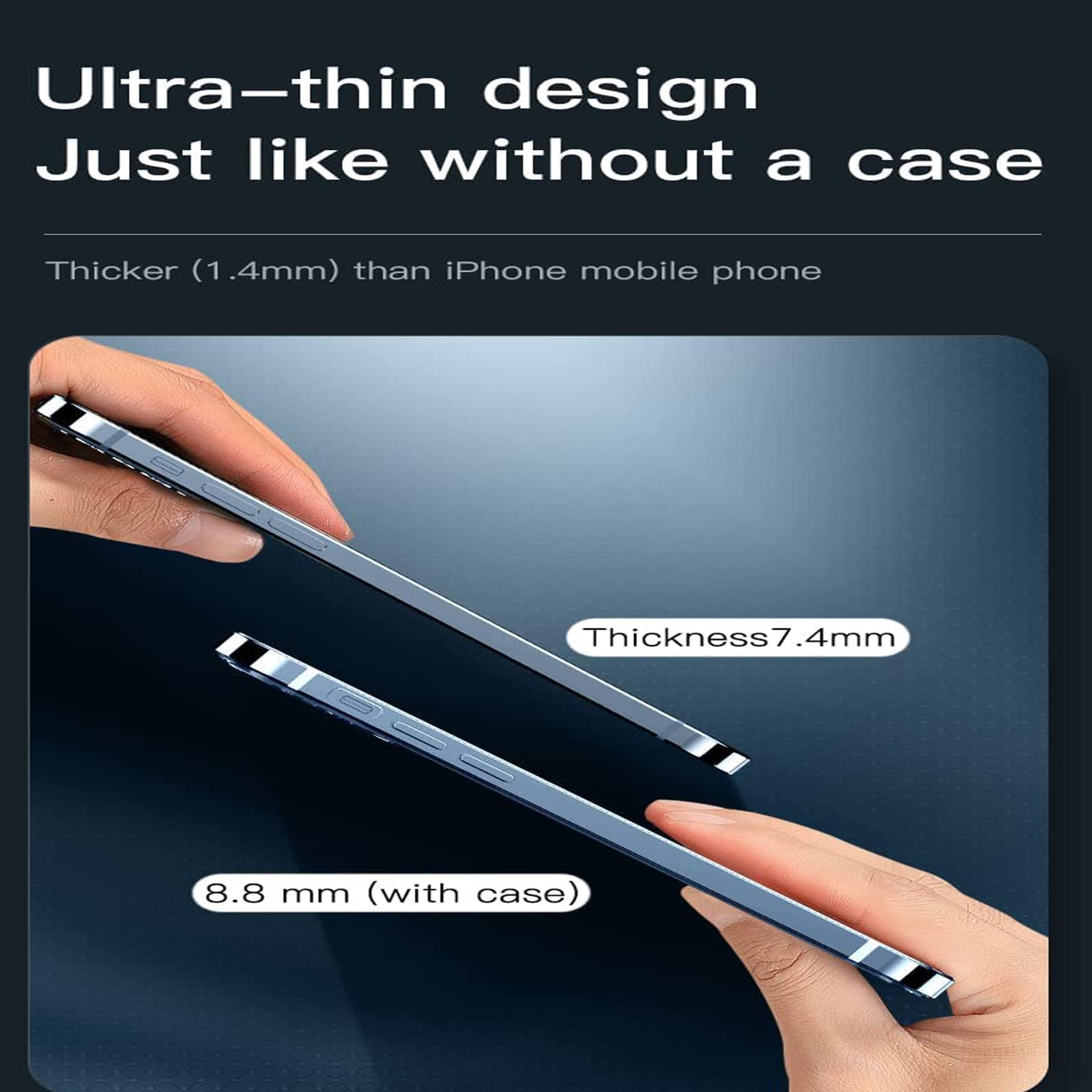 📱Stainless Steel Frame Matte Case Cover For iPhone 14/13/12 series