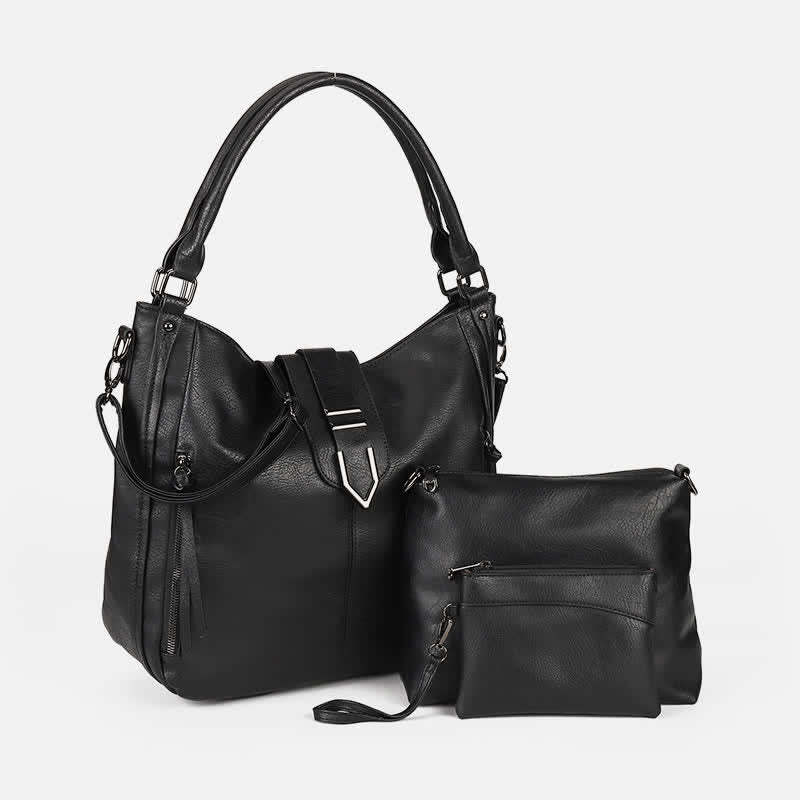 Women Ladies 3Pcs Handbag Set Tote Crossbody Shoulder Bags Purse Clutch