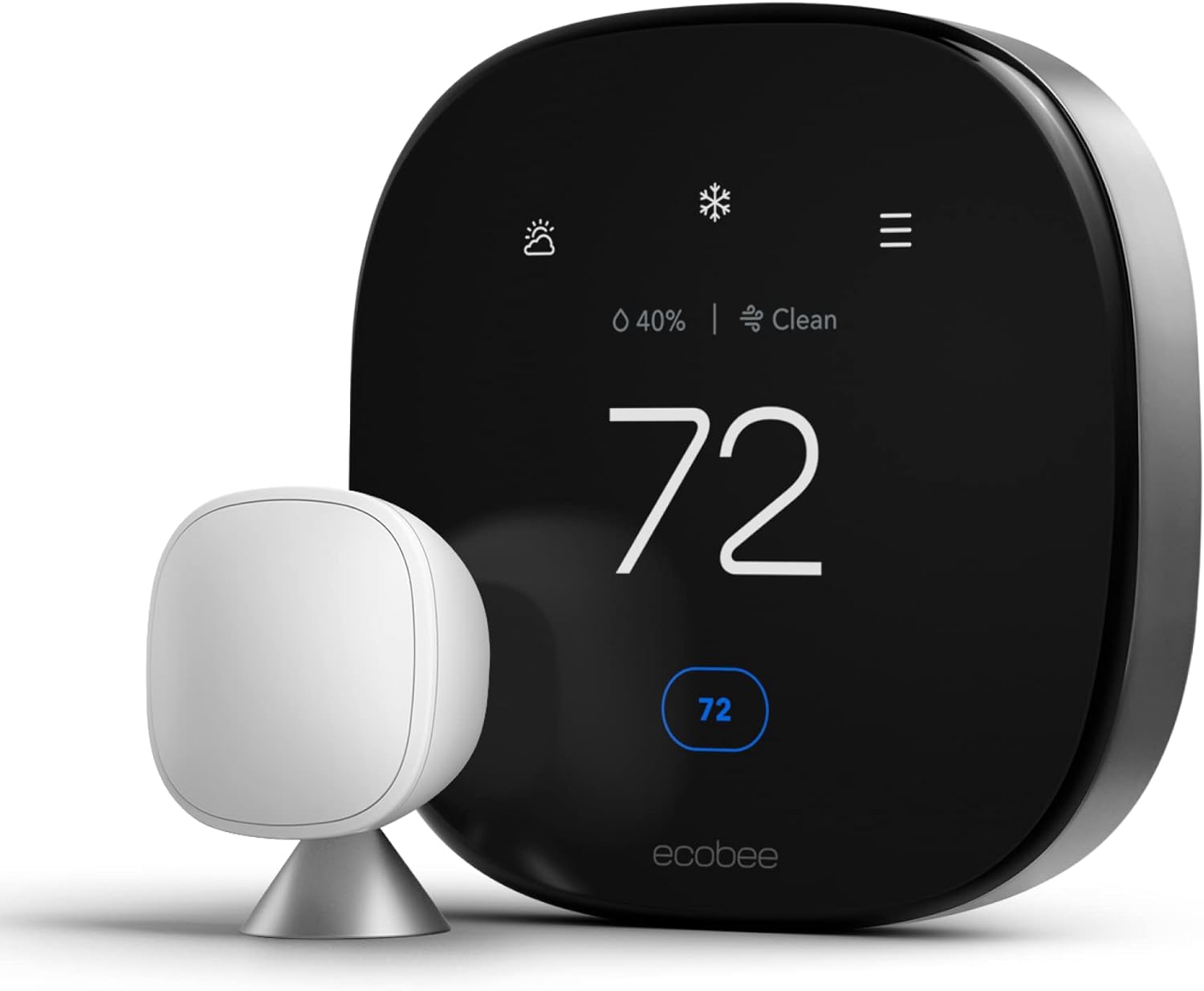 Ecobee Smart Thermostat with Voice Control Compatible with Google Assist, Alexa, and Homekit (EB-STATE5- 01)