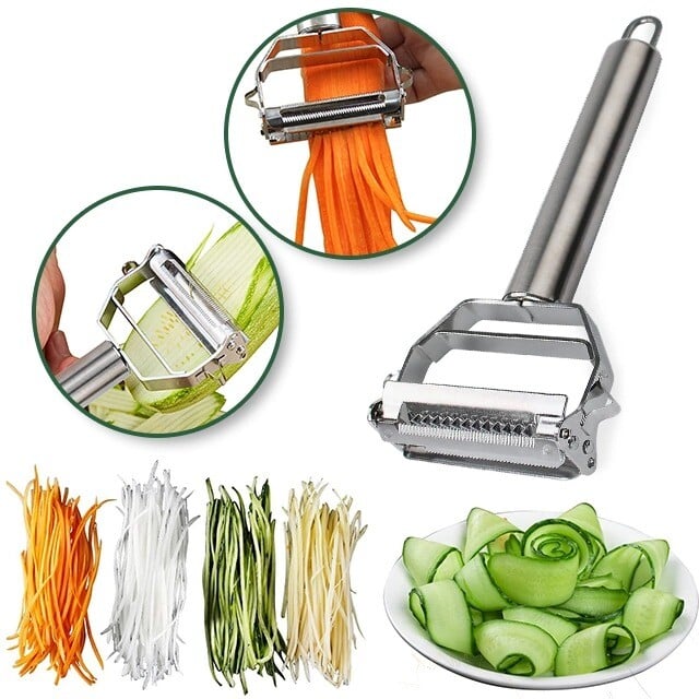 (🔥Last Day Promotion-SAVE 50% OFF) Stainless Steel Multifunctional Peeler-BUY 2 GET 1 FREE TODAY!