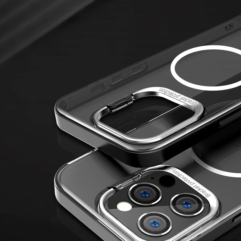 Magnetic Charging Hidden Stand iPhone Case