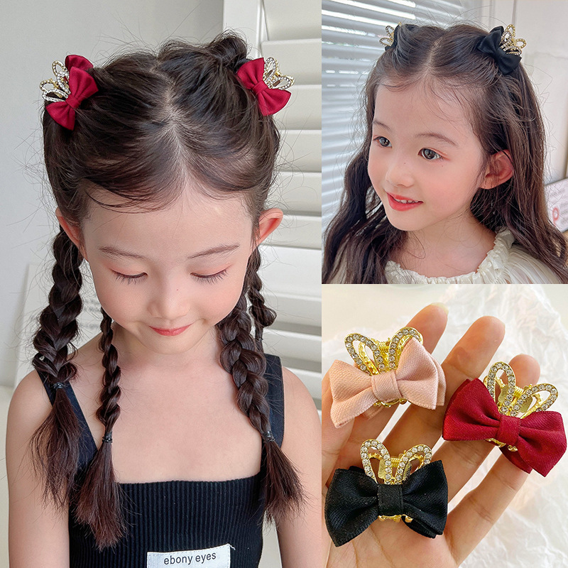 🔥LAST DAY 50% OFF✨2PCS Sparkling Crystal Stone Bow Hairpin