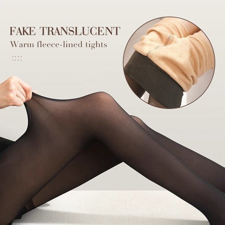 (🔥Last Day Flash Sale - SAVE 48% OFF) Flawless Legs Fake Translucent Warm Fleece High Elastic Pantyhose