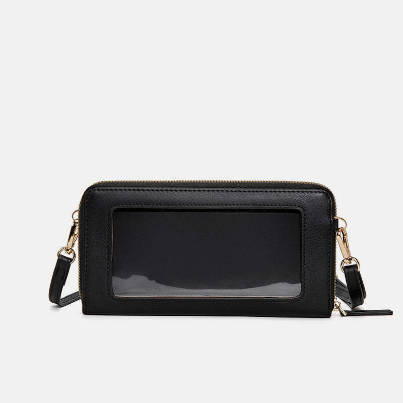 Multi-Compartment Cellphone Purse With Clear Window