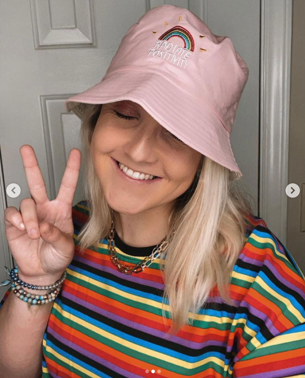 Foldable Embroidered Rainbow Bucket Hat