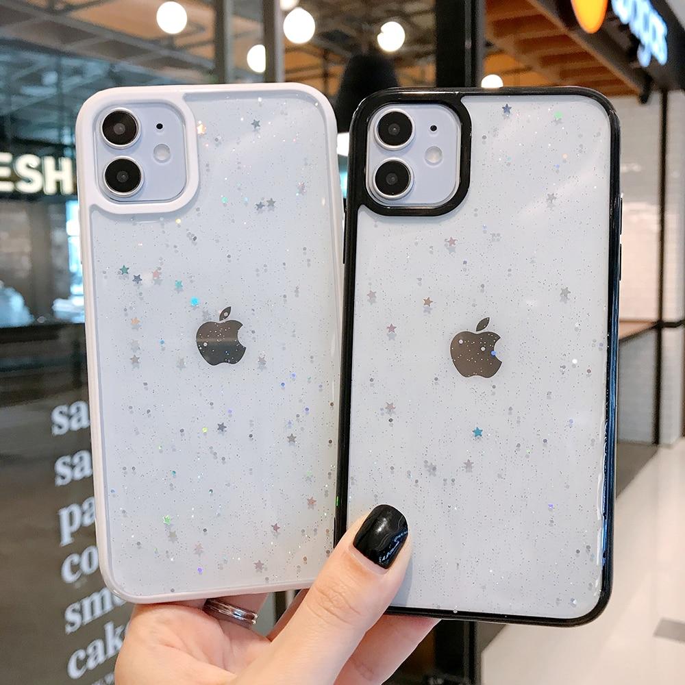Candy Color Glitter Star Case