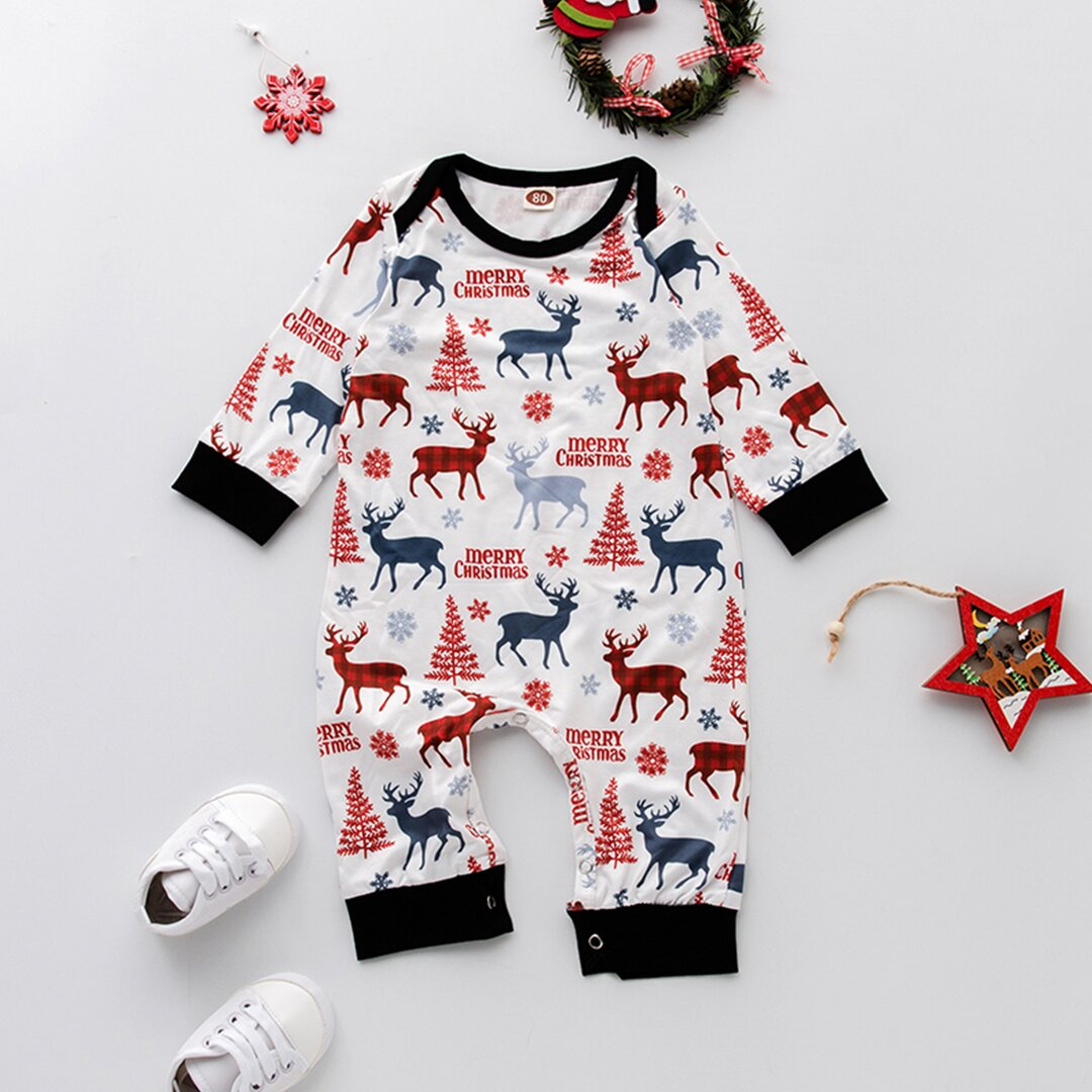 Christmas greeting Matching Family Pajamas Sets