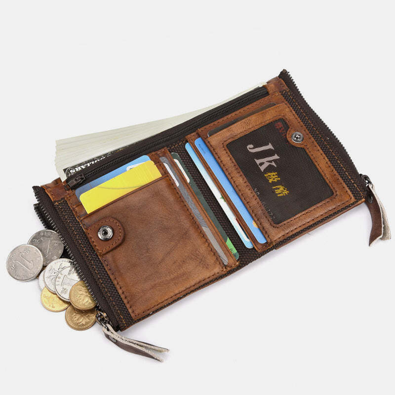 Vintage Large Capacity Bifold Wallet