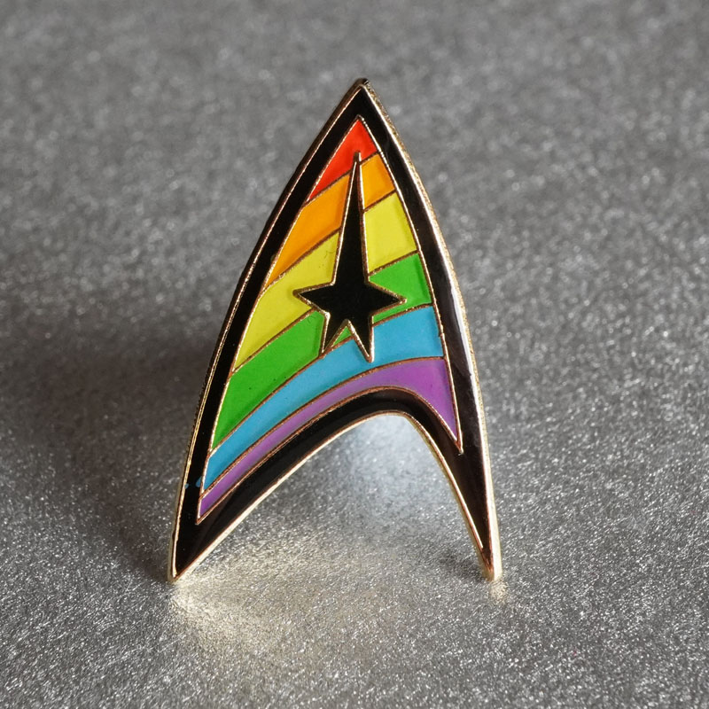 Rainbow Pride Police Box Pins