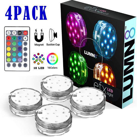 🔥50% OFF!-16 COLORS SUBMERSIBLE LED POOL LIGHTS