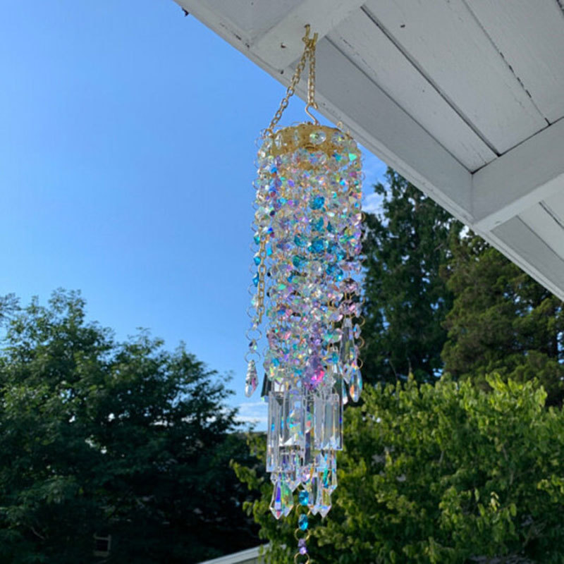 Colorful Aurora Crystal Wind Chimes