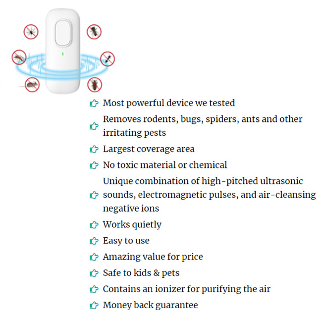 #1 Pest Defense Plug in | Ultrasonic Pest Repellent U.S.A.Plug