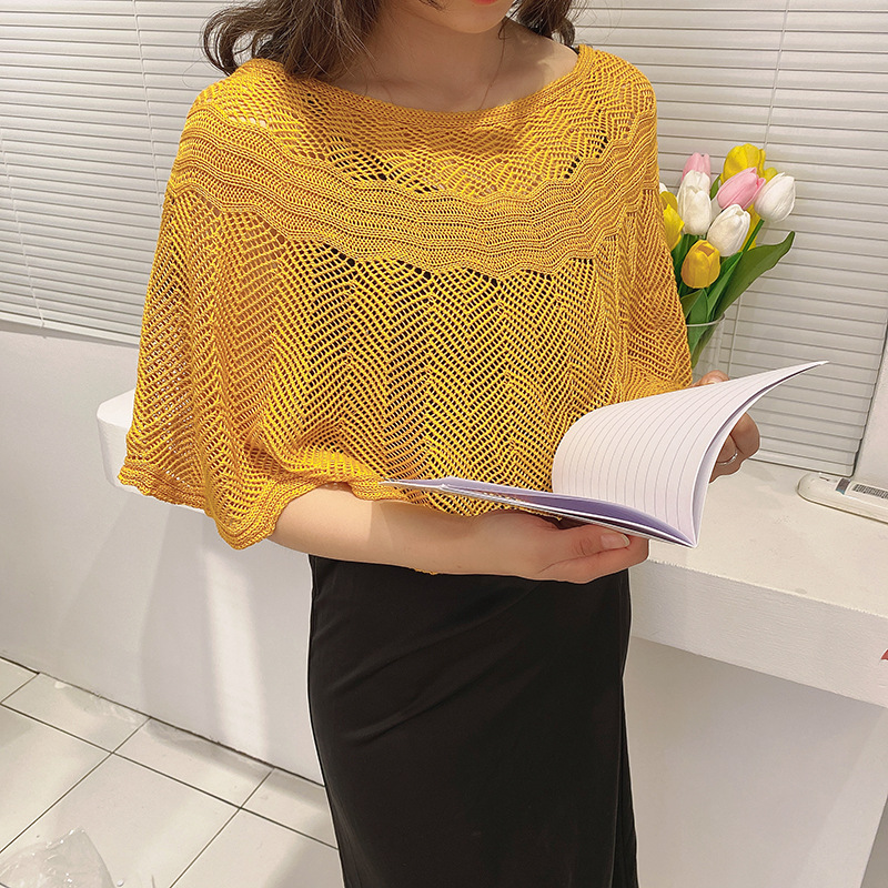 Knitted Sun-proof Shawl (🔥Gift Pearl Clips 1pc🔥)
