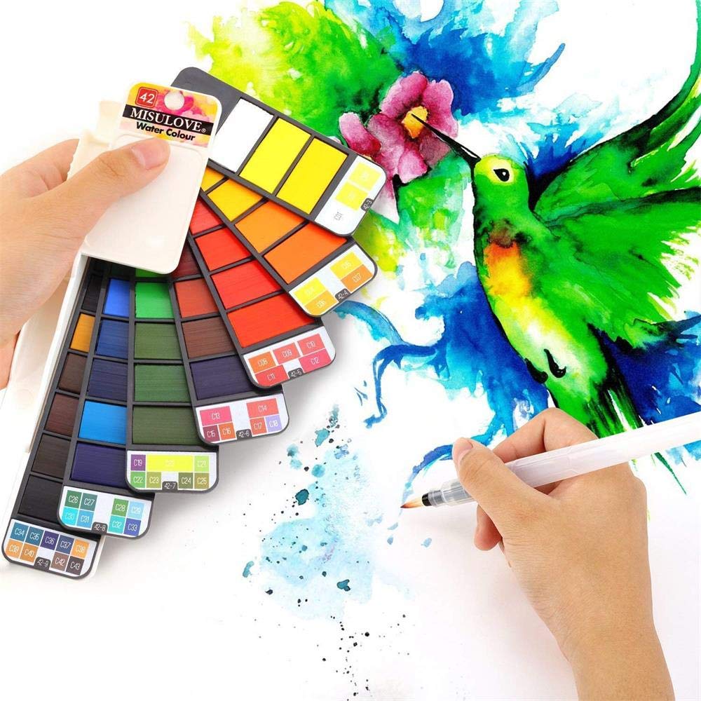 (🔥Last Day Promotion-SAVE 50% OFF)Portable Watercolor Kits--BUY 2 SETS GET 10% OFF & FREE SHIPPING