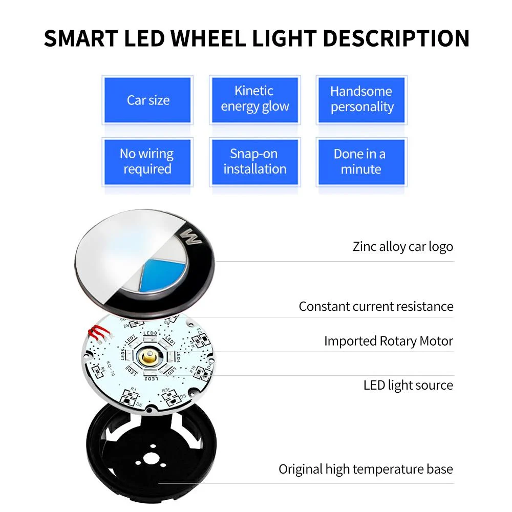 🔥Magnetic Suspension LED Floating Wheel Cap 2024 Version , Set of 4