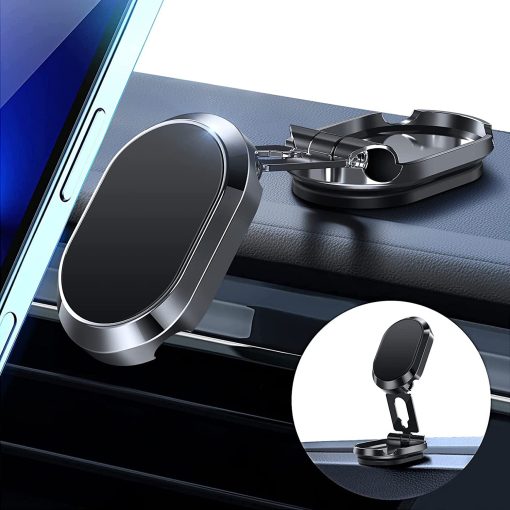 🔥Last Day Promotion 75% OFF – Alloy Folding Magnetic Car Phone Holder