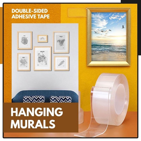 BUY MORE SAVE MORE—Double Sided Tape Heavy Duty（Reusable after washing）