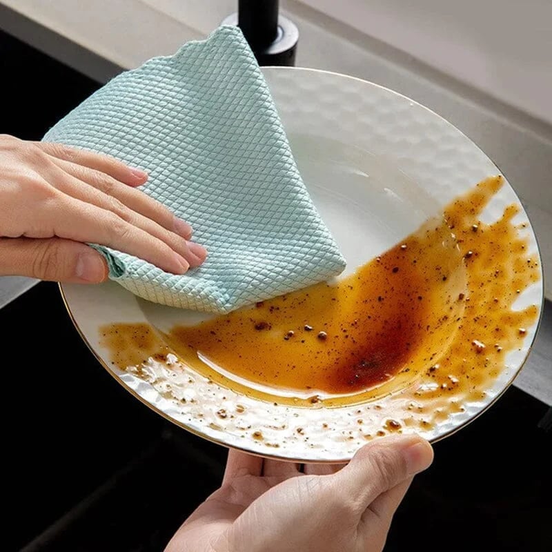 🔥Last day 70% OFF-Fish Scale Microfiber Polishing Cleaning Rag