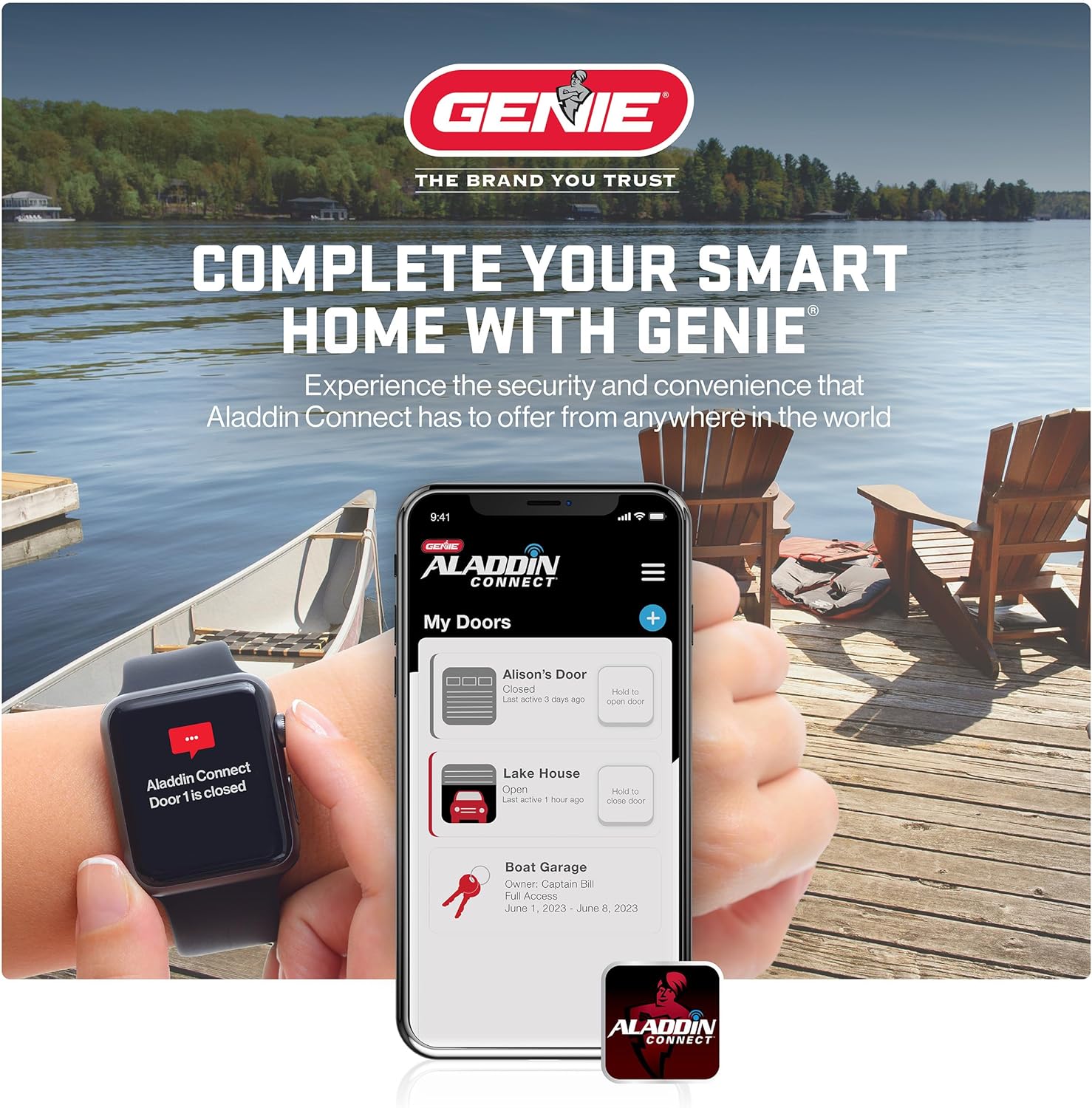 Genie Smart Garage Door Opener StealthDrive Connect