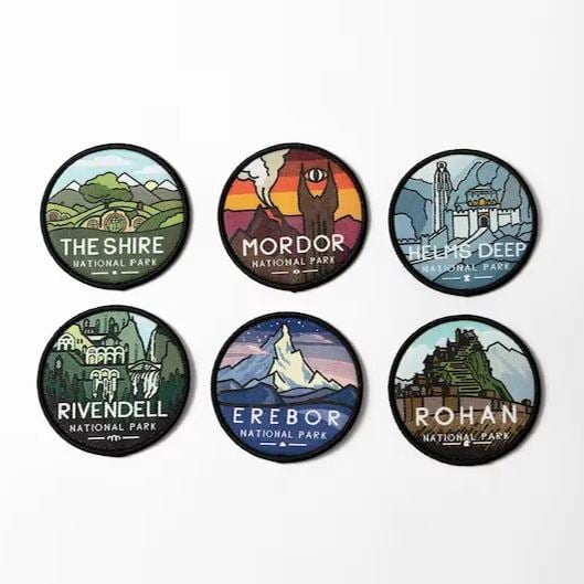 Middle-Earth National Parks LOTR Patch - mpnice