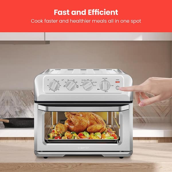 Chefman Air Fryer Toaster Oven 20 L Countertop Convection Bake & Broil 7 Cooking Functions