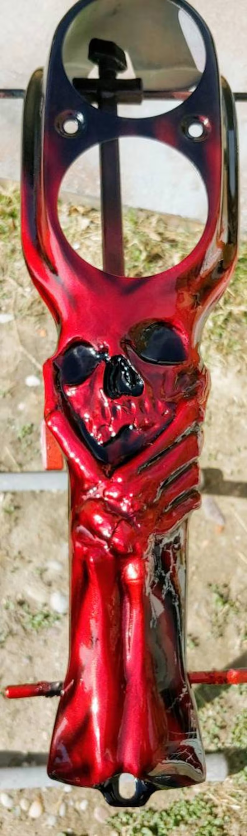 Harley Motorcycle Harley Davidson Dyna Console With 3D Skull And Hand Theme