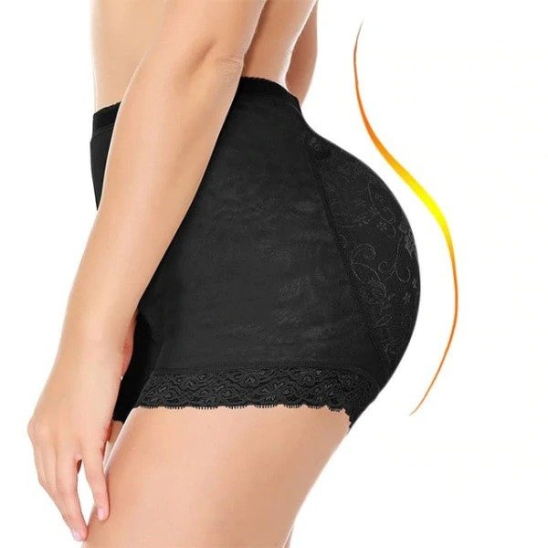 Womens Seamless Butt Lifter Padded Lace Panties