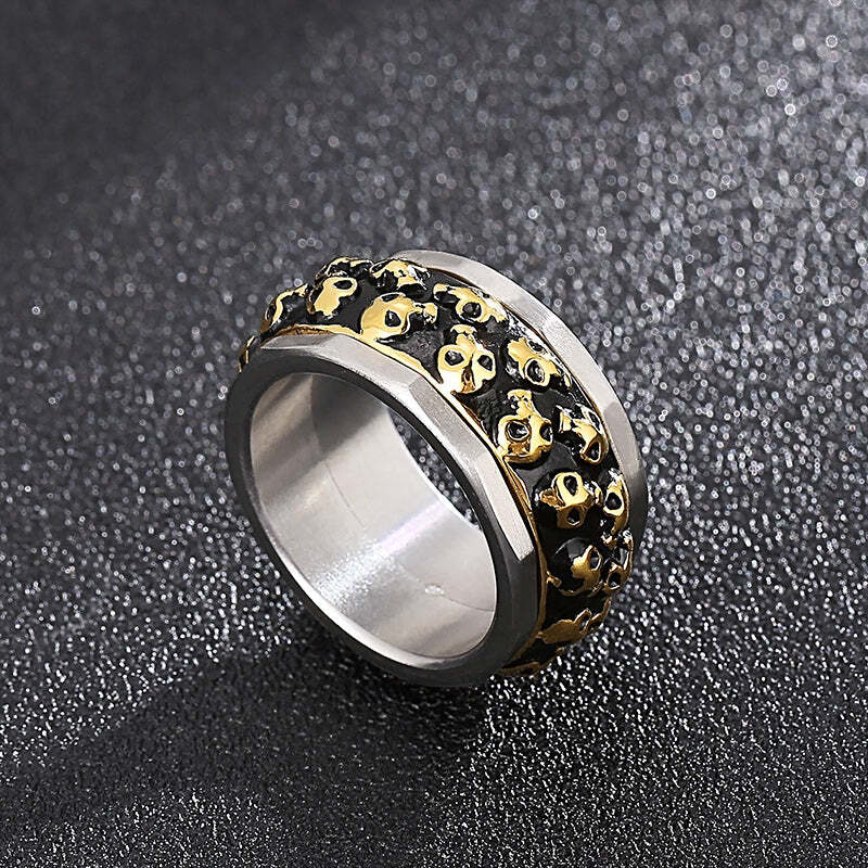 MIDDLE INFINTE SKULL -RING