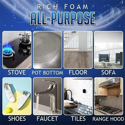 (🔥Last Day 70% OFF) All Purpose Rinse Cleaning Foam – 2023 Spring CleanUp Must Have!