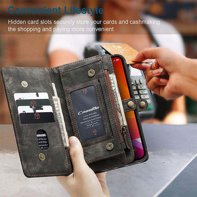 2 in 1Magnetic Wallet Detachable Case for Phone